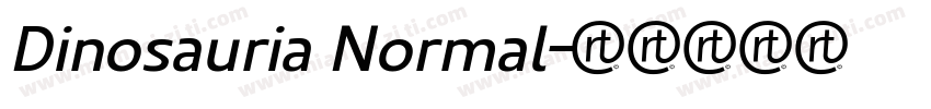 Dinosauria Normal字体转换